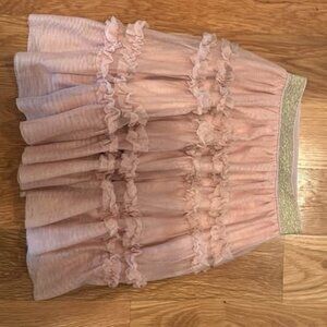 Mini Boden long knee length twirly skirt, size 5-6